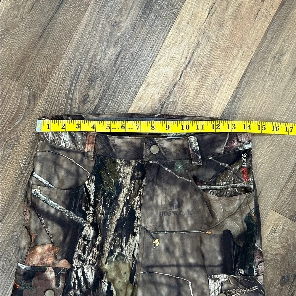 Rustic Ridge Youth Scent Stop Hunting Pants Sz Medium Mossy Oak Adjustable waist